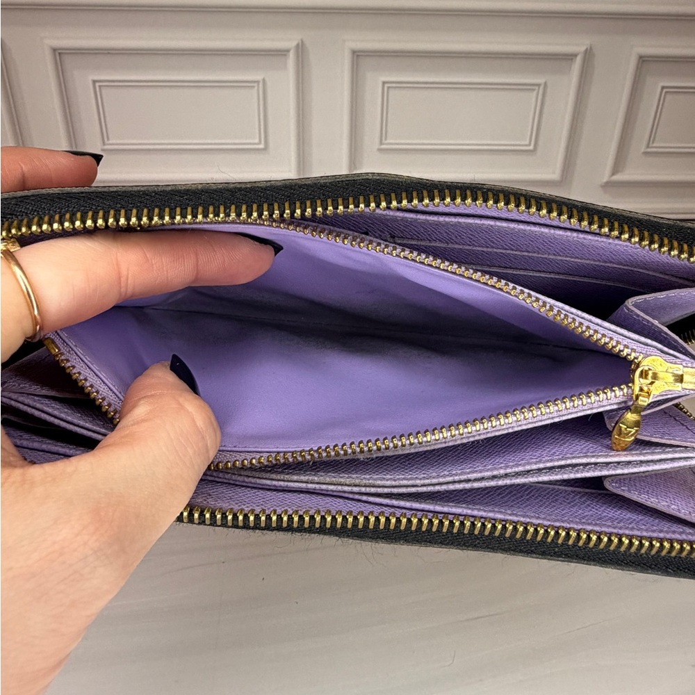 Louis Vuitton x Murakami Multicolor Long Zip Wallet | Full Inclusion | Lilac - Picture 10 of 17